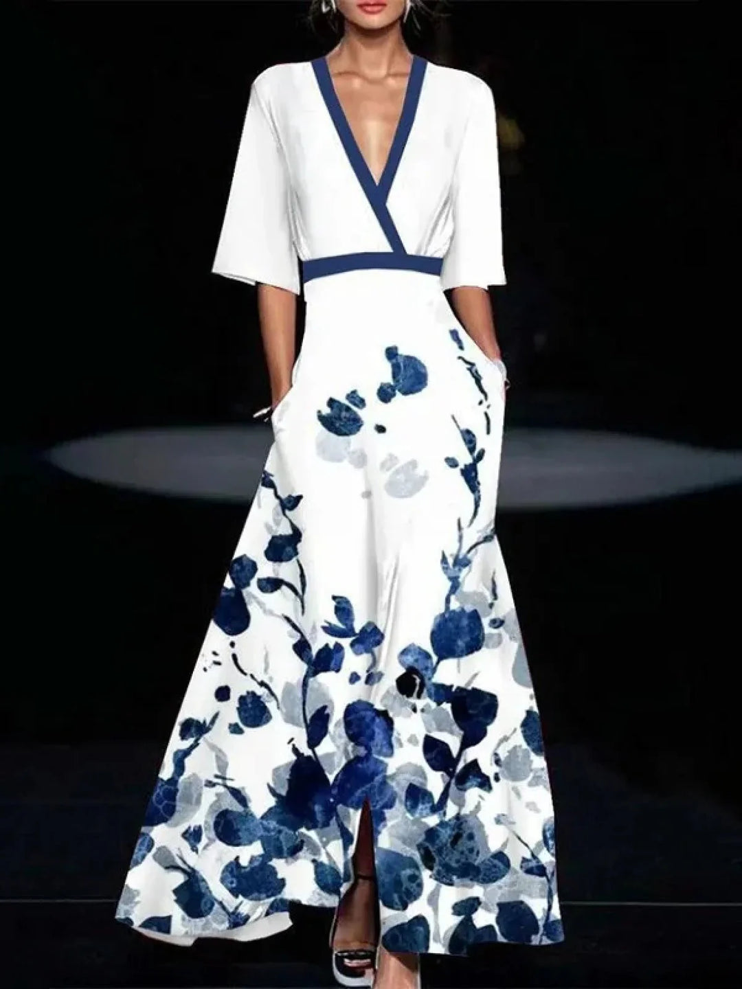 Alicia™ - Vestido Elegante con Mangas de Algodón