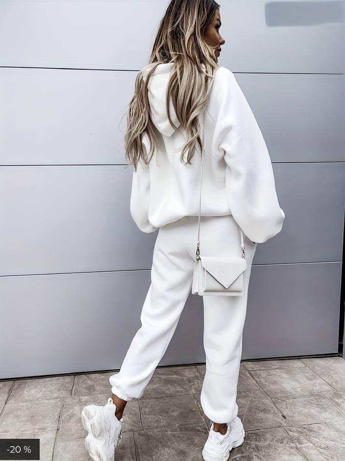 Karina - Elegante conjunto de sudadera con capucha y pantalón de chándal para mujer