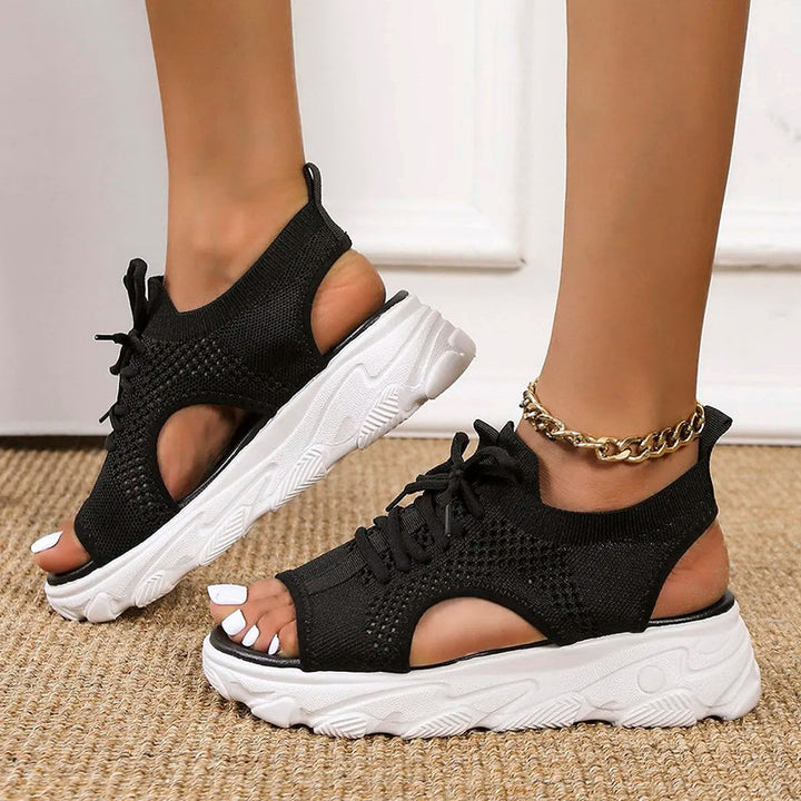 Clarice - Elegantes sandalias de plataforma aireadas para mujer