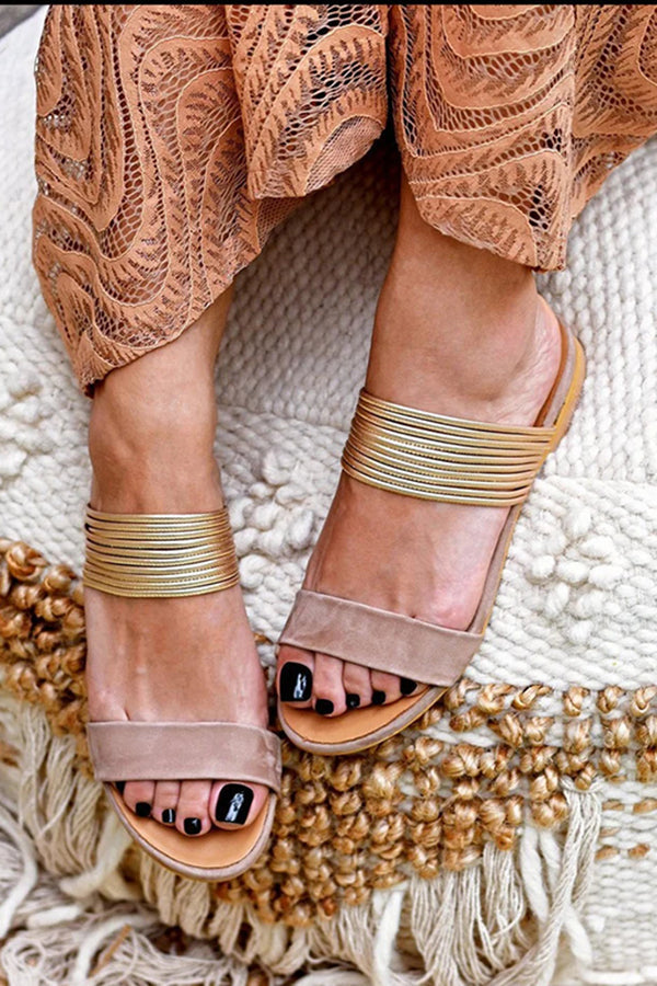 Sanne - Elegantes zapatillas de felpa de algodón para mujer