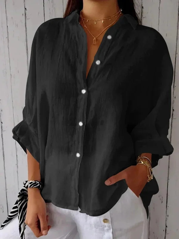 Lena - Elegante y acogedora blusa de verano para mujer