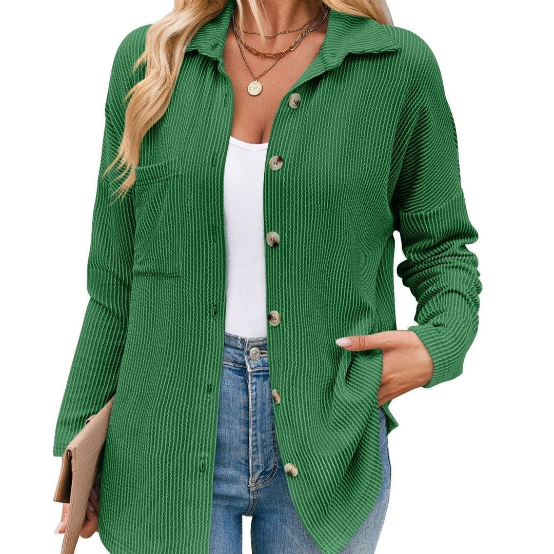 Aria - Elegante blusa otoñal de rayas y manga larga para mujer