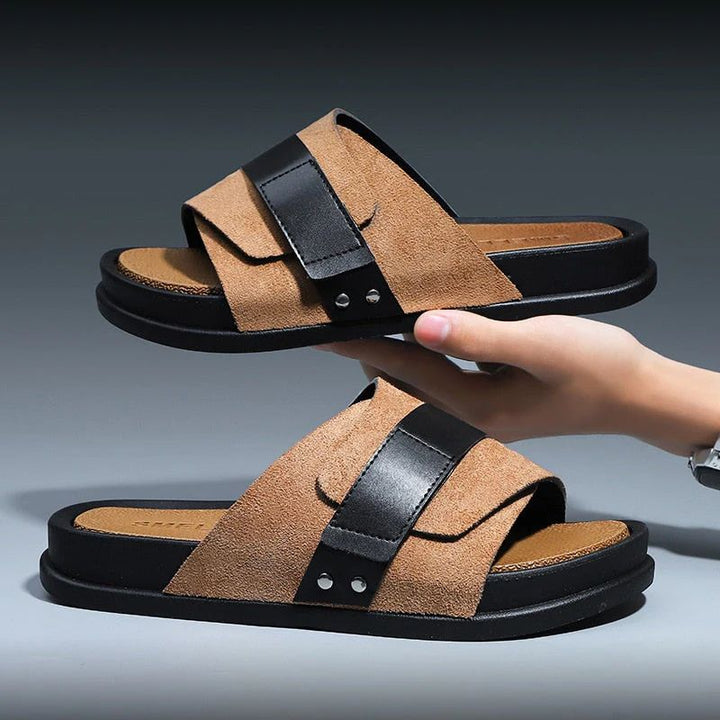 Elegantes sandalias de piel para hombre - ¡Perfectas para el verano!