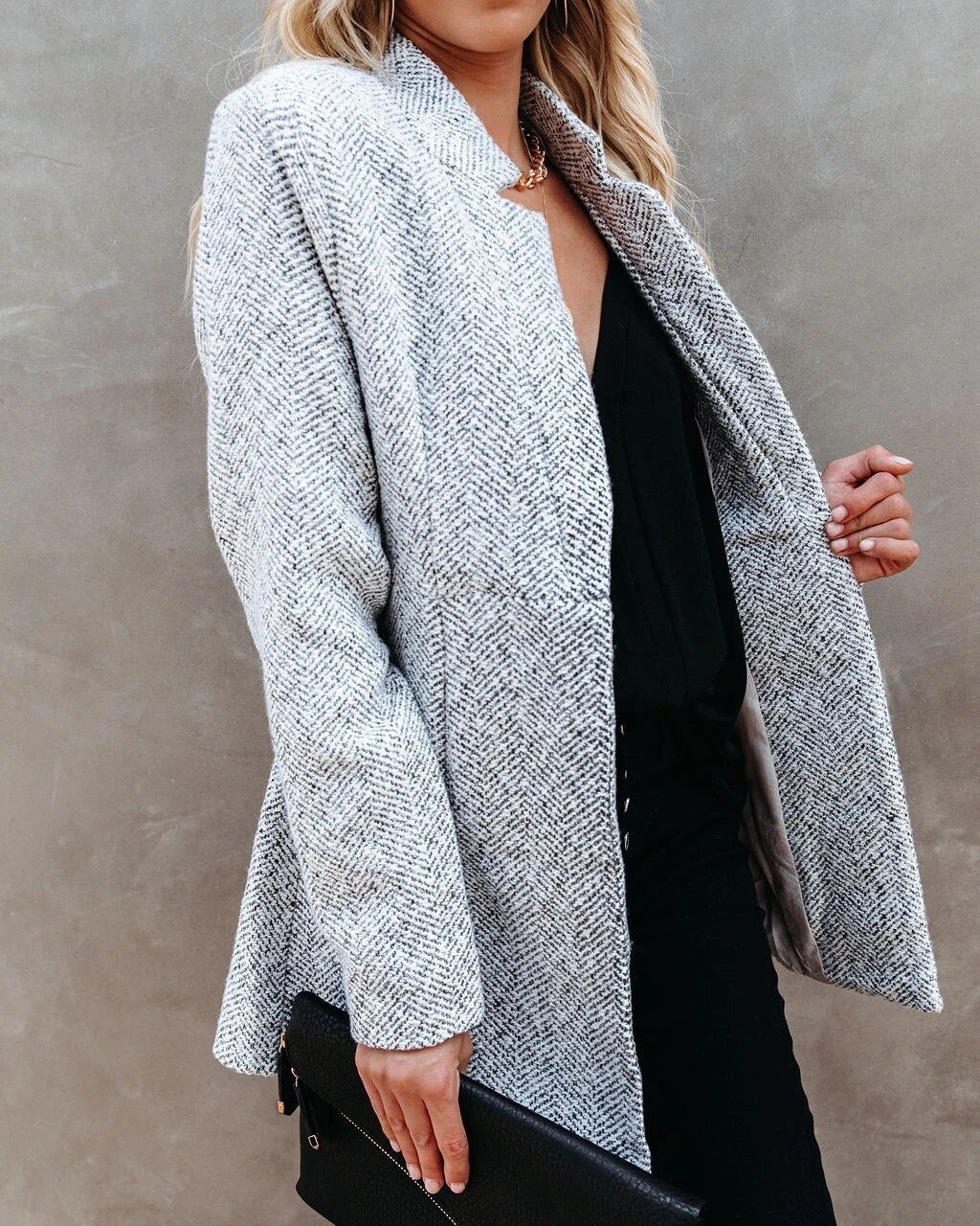 Livia - Elegante blazer de tweed para el vestuario femenino de primavera y otoño