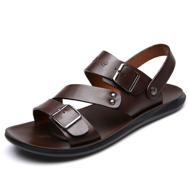Stijlvolle en comfortabele leren sandalen met een dempende zool voor een zorgeloze zomer - Yoeri