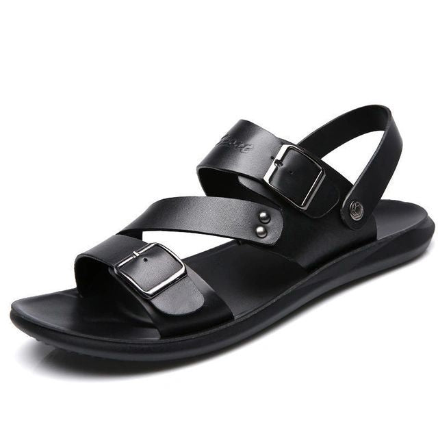 Stijlvolle en comfortabele leren sandalen met een dempende zool voor een zorgeloze zomer - Yoeri