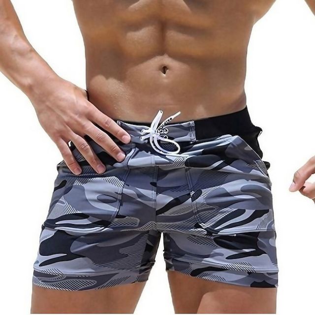 Elegantes y cómodos pantalones de verano para hombre con moderno estampado de camuflaje - Mace
