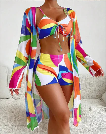 Clara - Bañador de tres piezas de moda para un verano con estilo