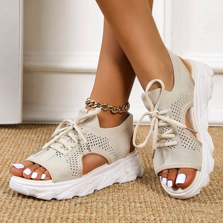 Clarice - Elegantes sandalias de plataforma aireadas para mujer