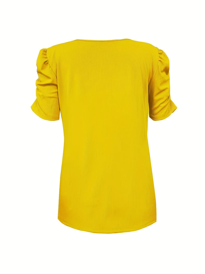 Rica - Elegante camisa con cuello de pico para mujer