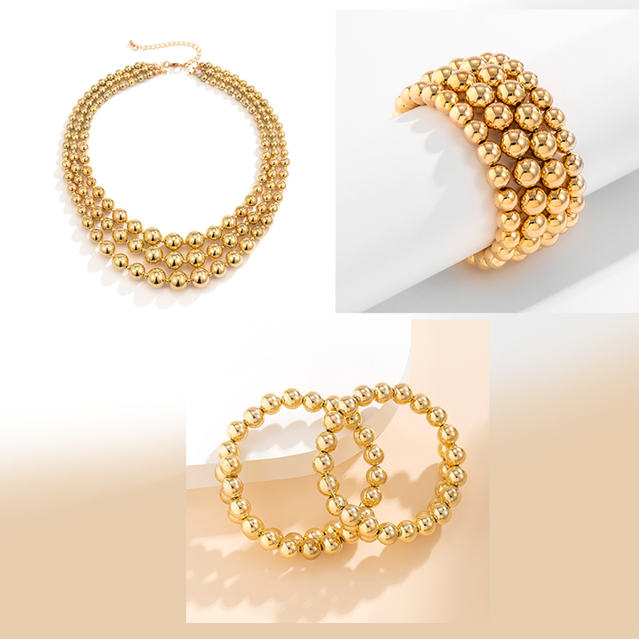 Camille - Elegante Juego de Collares de Pellina para Mujer
