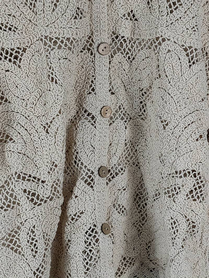 Diana - Elegante camisa de manga larga para mujer en color albaricoque