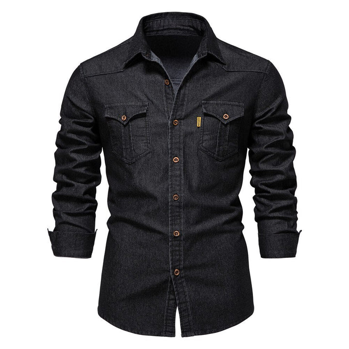 Indigo Button-Up for Men - Carter