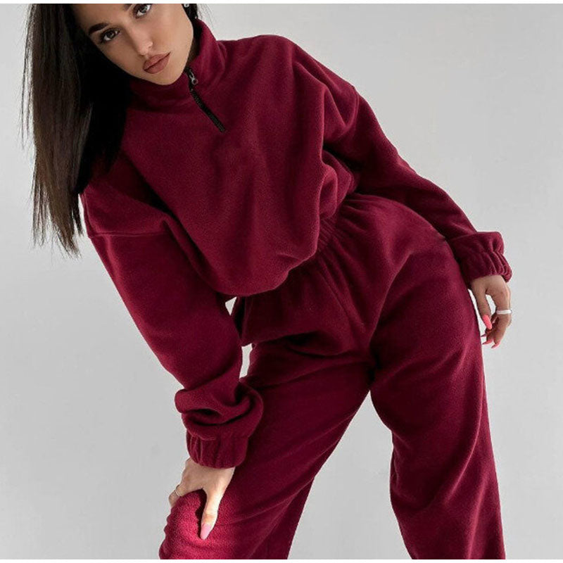 Rosie - Traje de jogging rojo de moda para mujer
