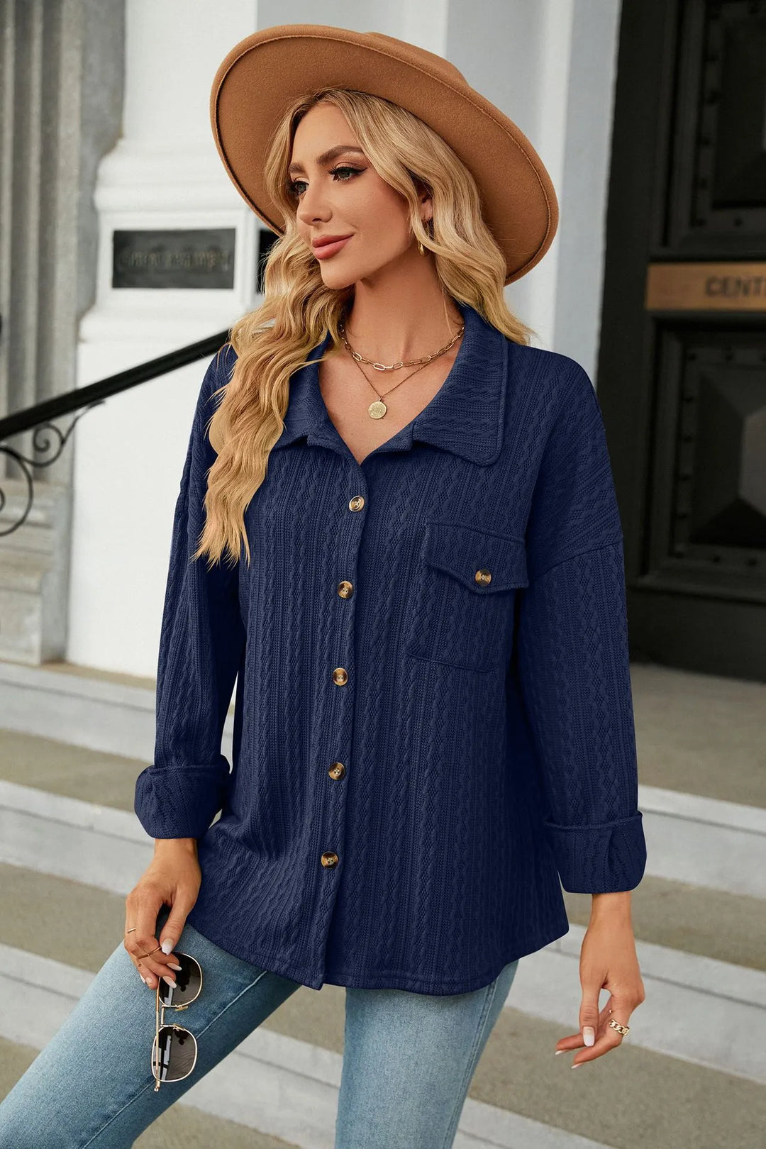 Marian - Elegante y cómoda blusa de verano con estampado de moda para mujer