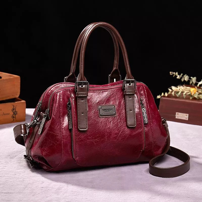 Isabel™ - Bolso de Mano en Cuero Premium