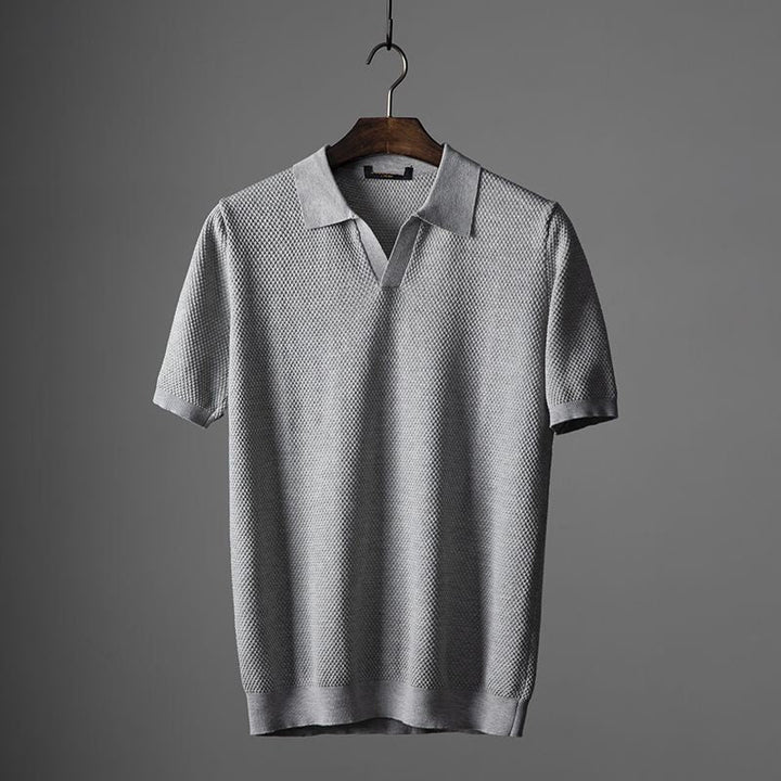 Elegante camisa de punto de verano - Aizo