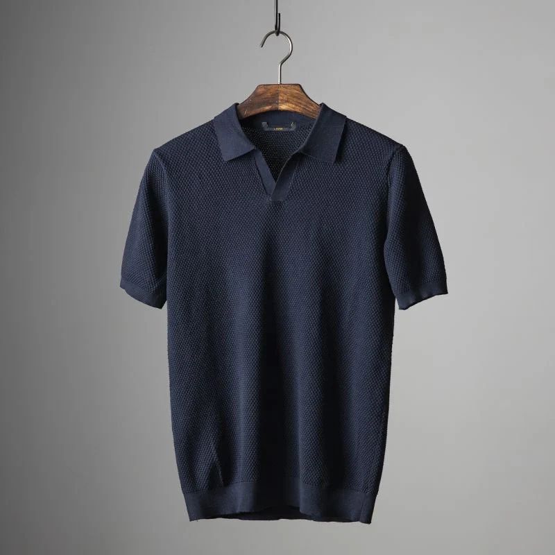 Elegante camisa de punto de verano - Aizo