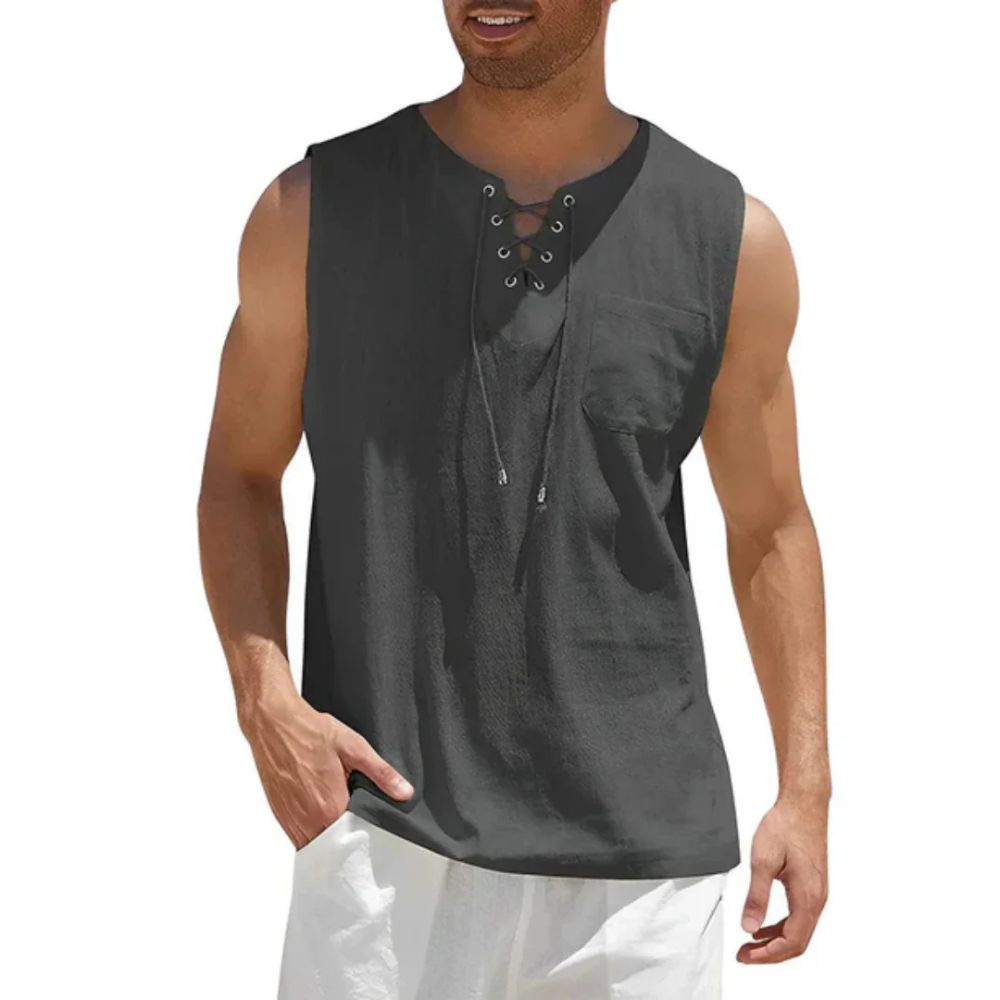 Elegante top de verano sin mangas para hombre - Hartger Essentials