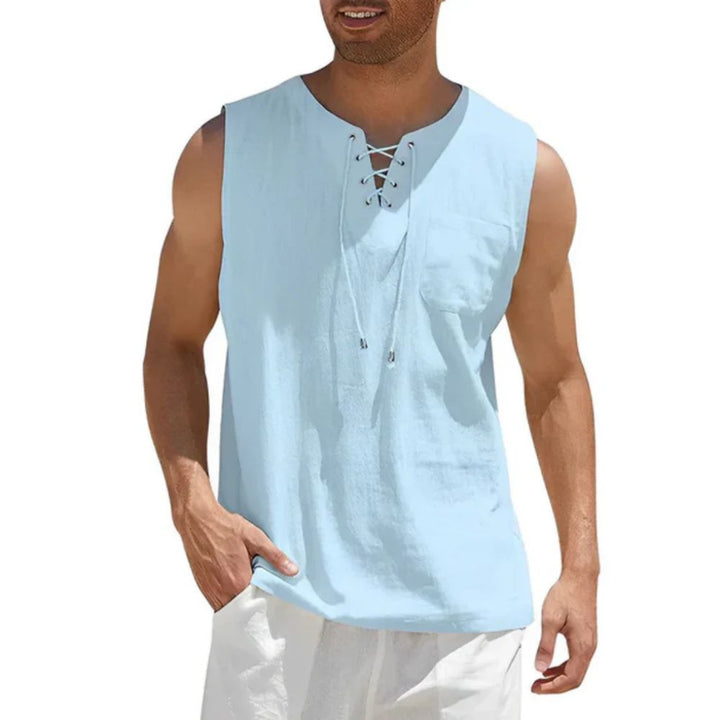 Elegante top de verano sin mangas para hombre - Hartger Essentials