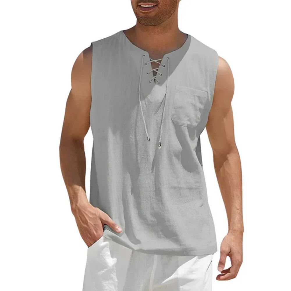 Elegante top de verano sin mangas para hombre - Hartger Essentials