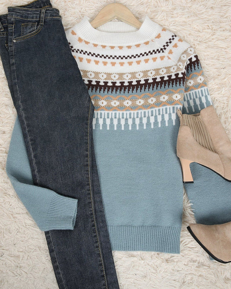 Diana - Elegante jersey boho de punto para un look de tendencia