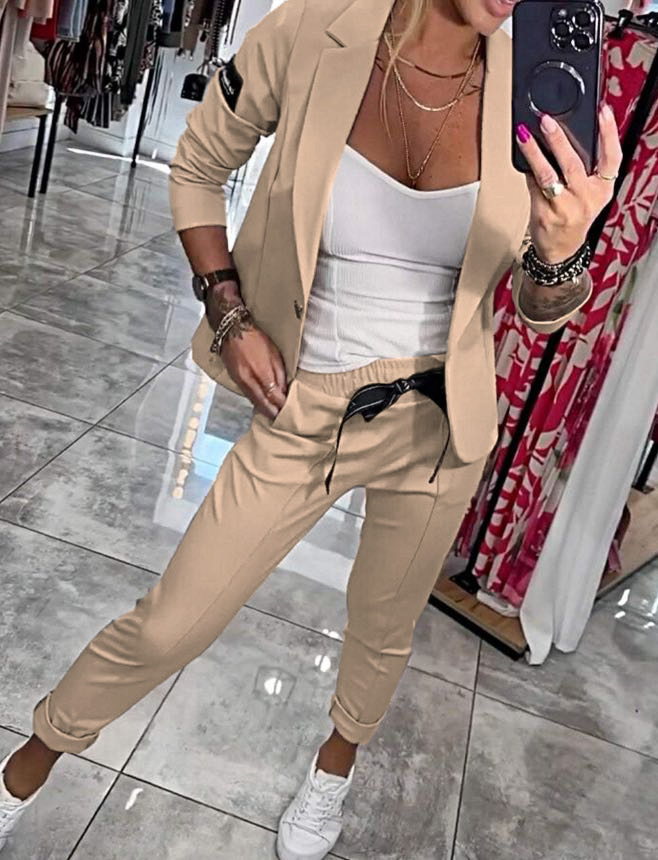 Marie™ - Chaqueta y Pantalones Elegantes de Algodón