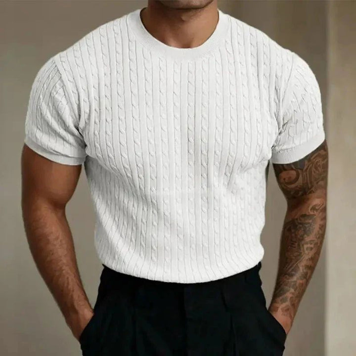 Elegante camisa de verano de punto para hombre - Louke