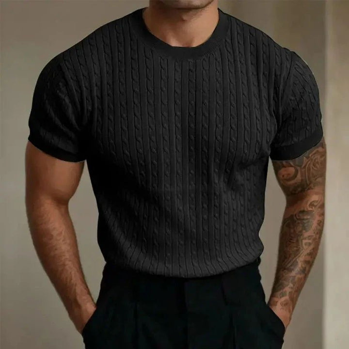 Elegante camisa de verano de punto para hombre - Louke