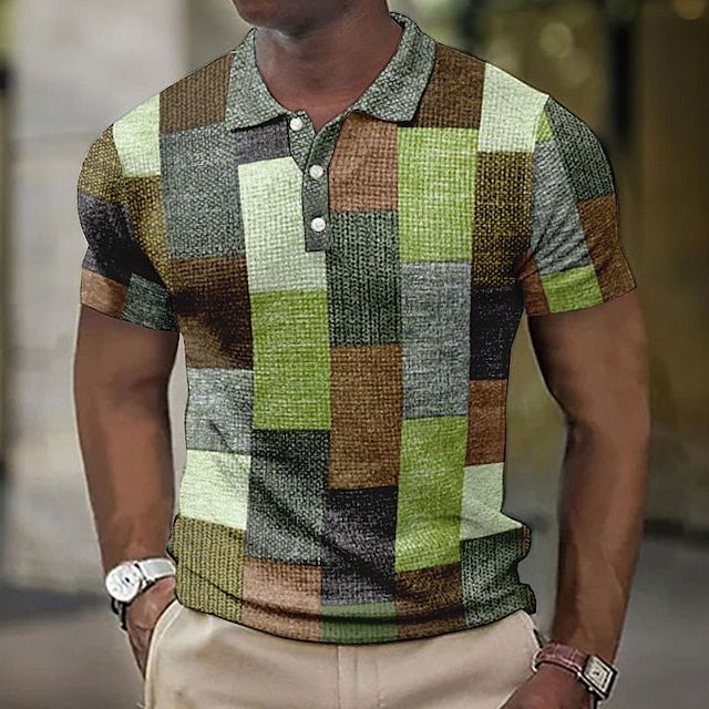 Elegante polo a cuadros para hombre - Eduard para el verano