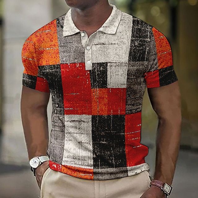 Elegante polo a cuadros para hombre - Eduard para el verano