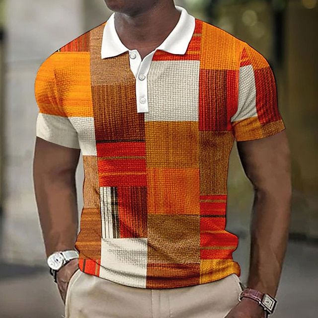 Elegante polo a cuadros para hombre - Eduard para el verano