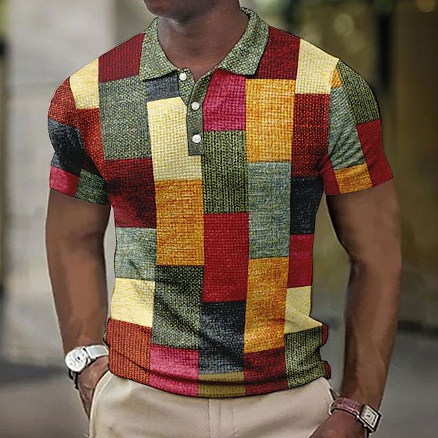 Elegante polo a cuadros para hombre - Eduard para el verano