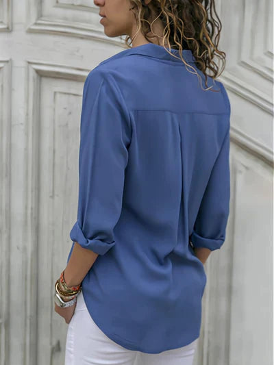 Paula - Elegante y cómoda camiseta de manga larga para mujer
