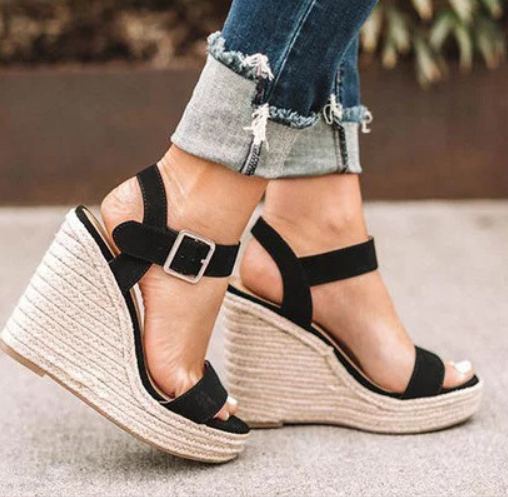Fátima - Elegantes tacones de cuña ortopédicos para un confort óptimo de la mujer
