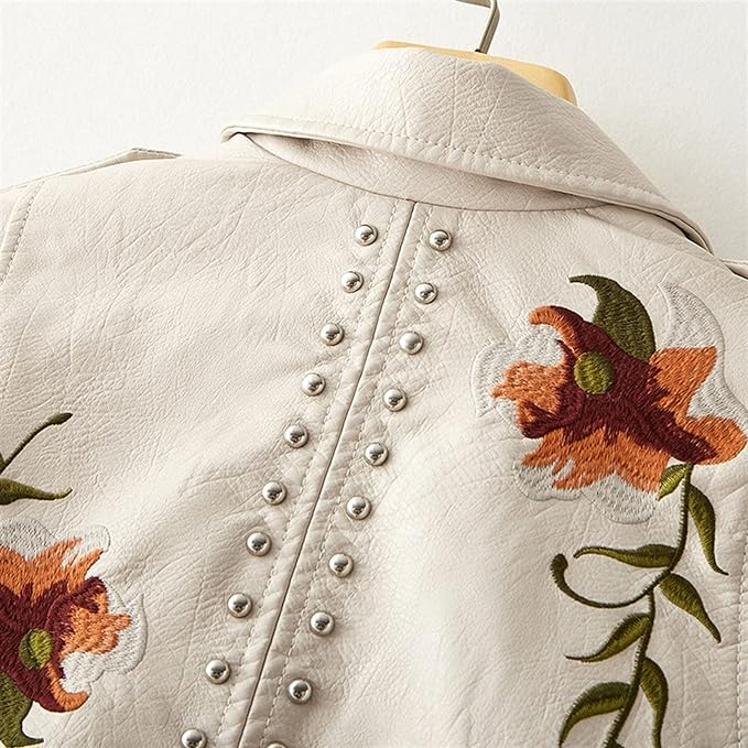Ivy - Lujosa y cómoda chaqueta de piel sintética para señora