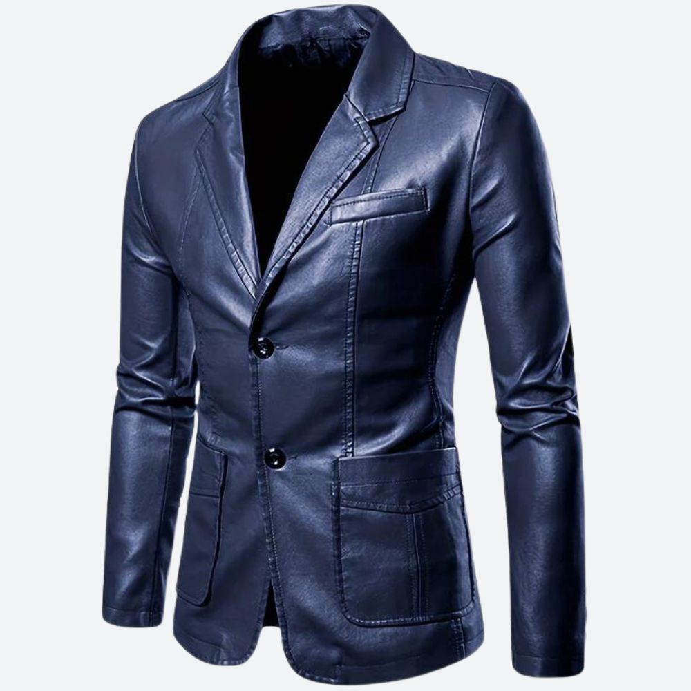 Elegante blazer de cuero - Samuel