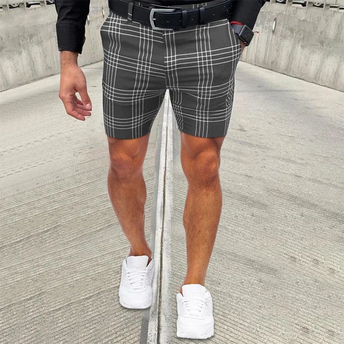 Elegantes pantalones cortos clásicos de hombre para una aventura veraniega - Goffe