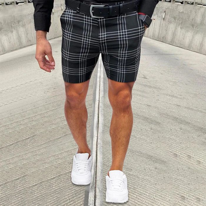 Elegantes pantalones cortos clásicos de hombre para una aventura veraniega - Goffe