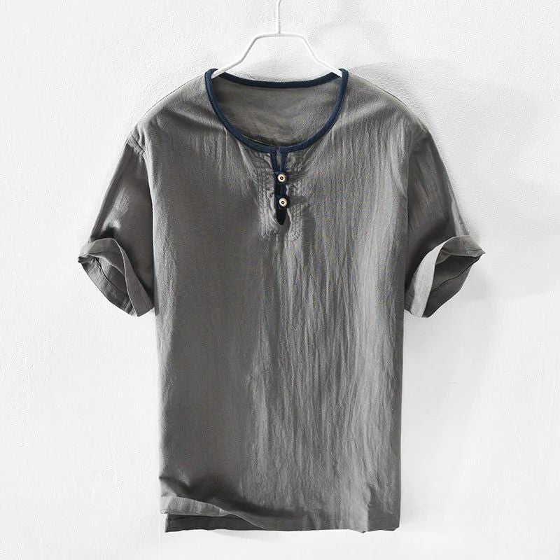 Camisa de verano de lino aireado para hombre - Hajo