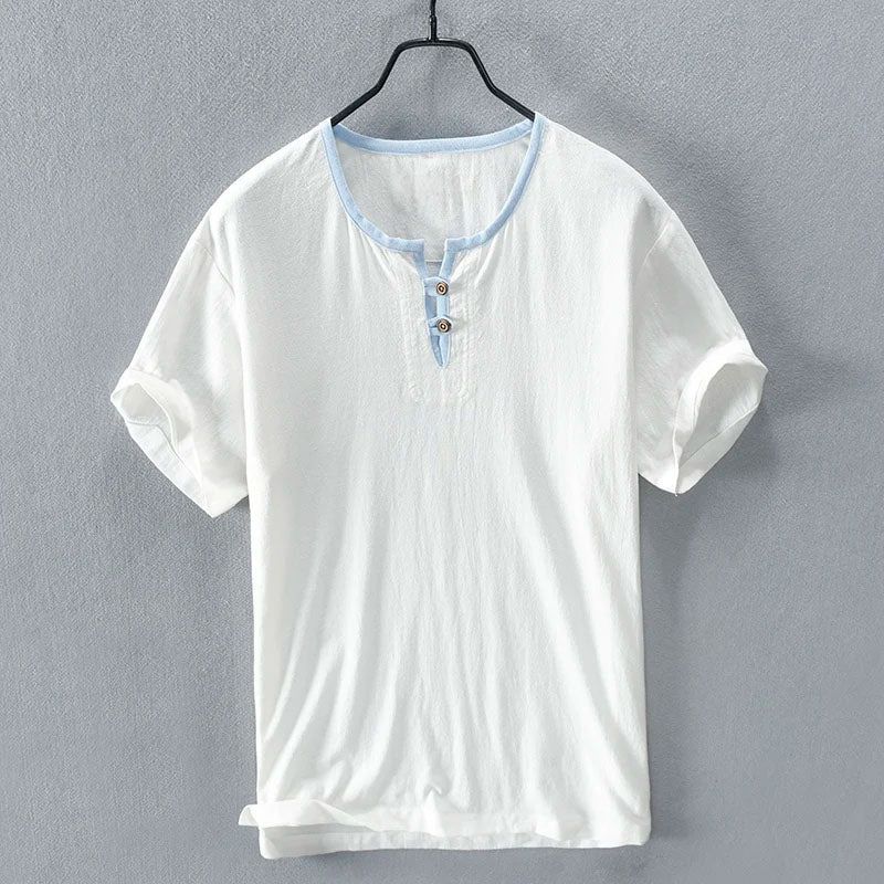Camisa de verano de lino aireado para hombre - Hajo