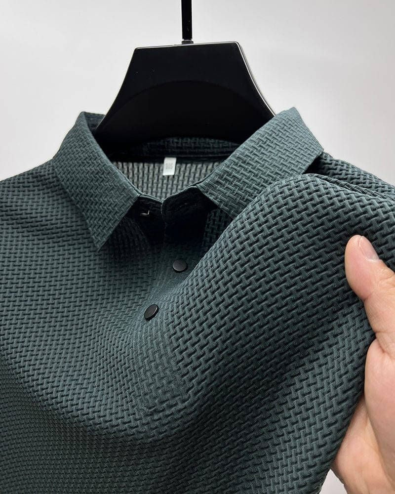 Elegante de lujo de malla de seda camisa de moda de verano - Morris