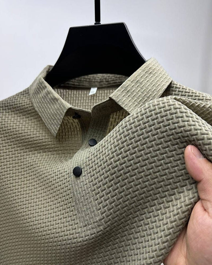 Elegante de lujo de malla de seda camisa de moda de verano - Morris