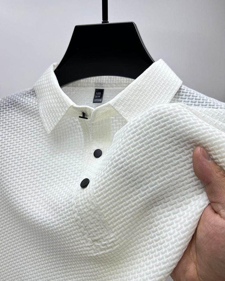 Elegante de lujo de malla de seda camisa de moda de verano - Morris