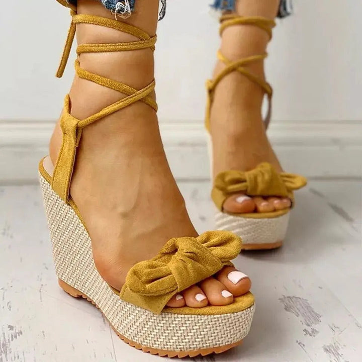 Emilia - Elegantes sandalias de verano con correa en el tobillo para mujer de diseño elegante