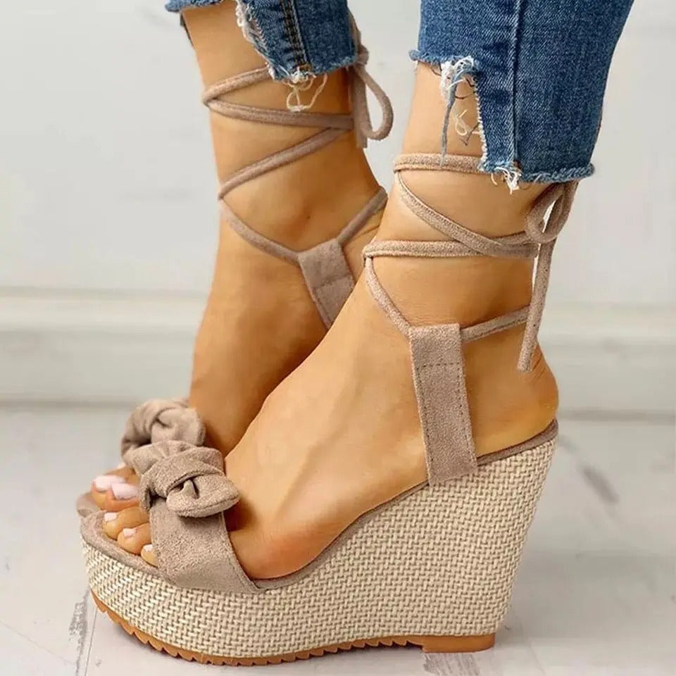 Emilia - Elegantes sandalias de verano con correa en el tobillo para mujer de diseño elegante