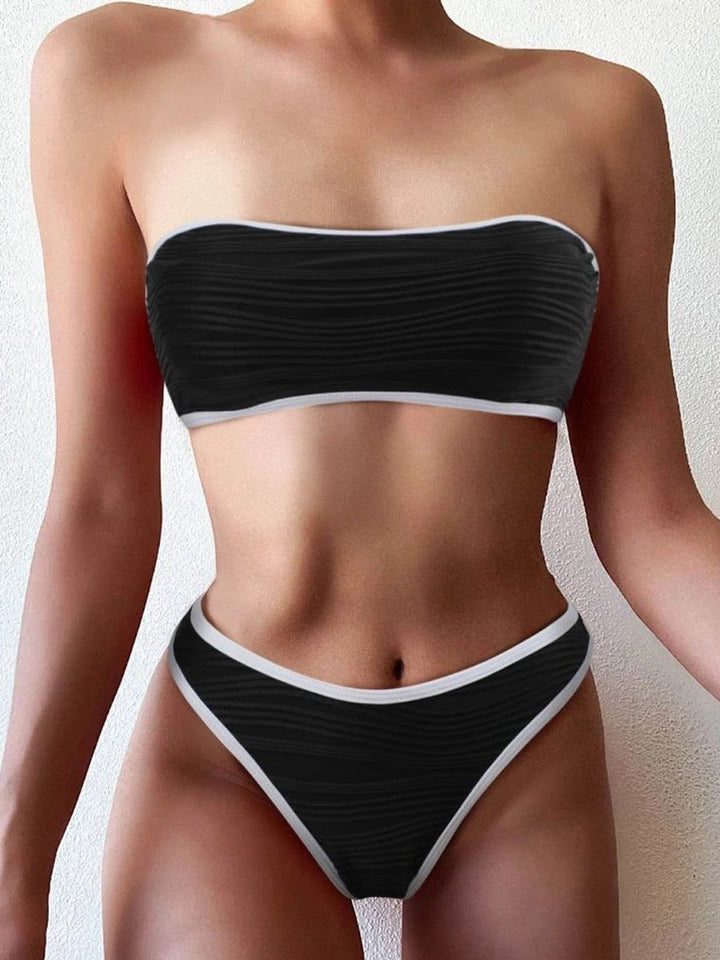 Lydia - Moderno conjunto de bikini de cintura alta para un look veraniego refinado