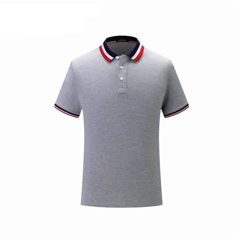 Elegante polo de verano con cuello a rayas - Jurn