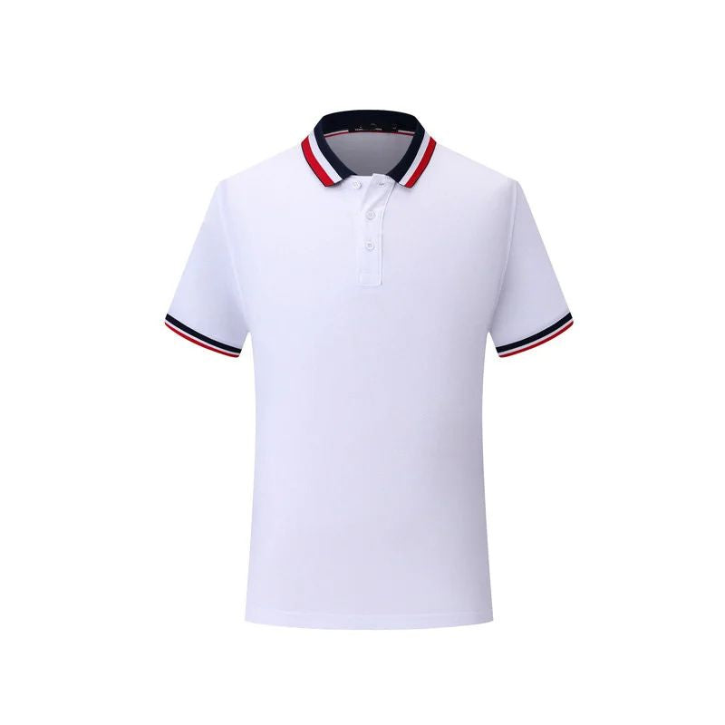 Elegante polo de verano con cuello a rayas - Jurn