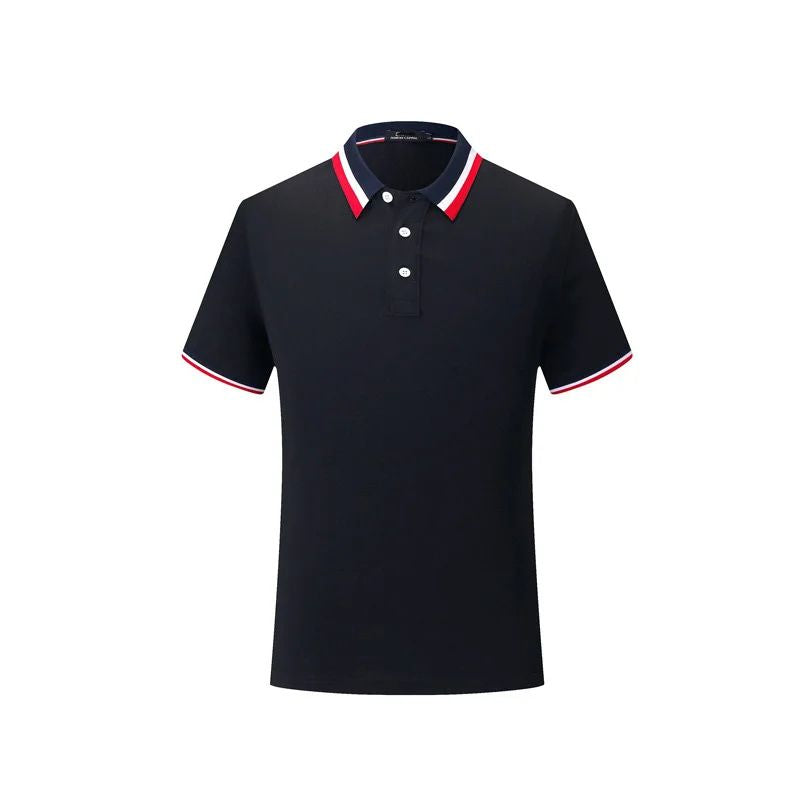 Elegante polo de verano con cuello a rayas - Jurn